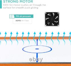 40In Portable Tabletop Air Hockey Arcade Table for Game Room With 100V Motor, Elec