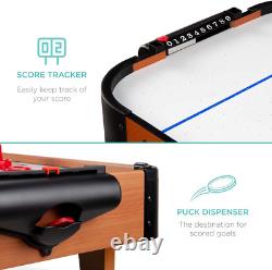40In Portable Tabletop Air Hockey Arcade Table for Game Room With 100V Motor, Elec