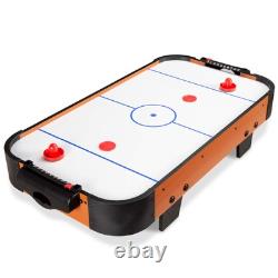 40in Portable Tabletop Air Hockey Arcade Table for Game Room with 100V Motor, E