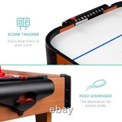 40in Portable Tabletop Air Hockey Arcade Table for Game Room with 100V Motor, E