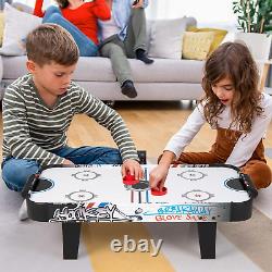 42 Air Hockey Table, with 2 Pucks, 2 Strikers, LED Electronic Scoring, Powerful