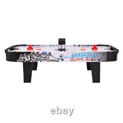 42''Air Powered Hockey Table Game Room Indoor Sport Electronic Scoring 2 Pushers
