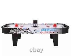 42''Air Powered Hockey Table Game Room Indoor Sport Electronic Scoring 2 Pushers