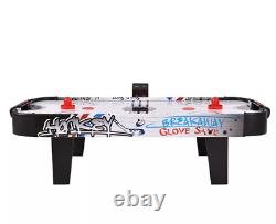 42''Air Powered Hockey Table Game Room Indoor Sport Electronic Scoring 2 Pushers