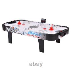 42''Air Powered Hockey Table Game Room Indoor Sport Electronic Scoring 2 Pushers