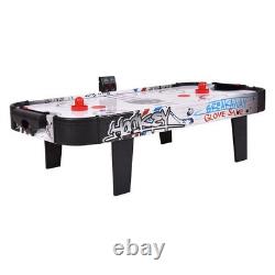 42 Inch Air Powered Hockey Table Top Scoring 2 Pushers Color White