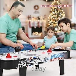 42 Tabletop Air Hockey Game with LED Scoreboard, 2 Pushers, Powerful Motor -Kids