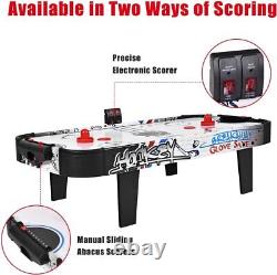 42 Tabletop Air Hockey Game with LED Scoreboard, 2 Pushers, Powerful Motor -Kids