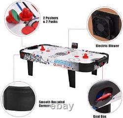 42 Tabletop Air Hockey Game with LED Scoreboard, 2 Pushers, Powerful Motor -Kids