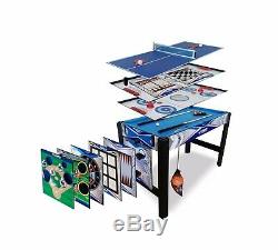 48 13-In-1 Multi-Game Combo Table Air Hockey Finger Football Darts And More New