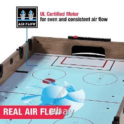 48 3-In-1 Combo Air Powered Hockey Game Table, Black