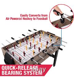 48 3-In-1 Combo Air Powered Hockey Game Table, Black