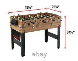 48 3 In 1 Combo Game Table, Pool, Hockey, Foosball, Accessories Included