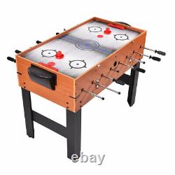 48 3-In-1 Multi Combo Game Table Foosball Soccer Billiards Pool Hockey For Kids