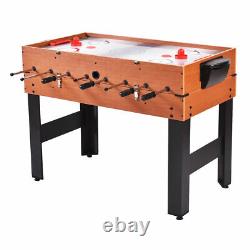 48 3-In-1 Multi Combo Game Table Foosball Soccer Billiards Pool Hockey For Kids