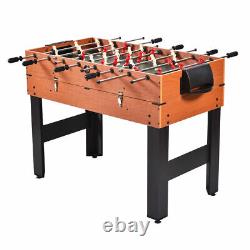 48 3-In-1 Multi Combo Game Table Foosball Soccer Billiards Pool Hockey For Kids