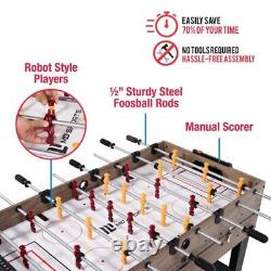 48 3-In-1 Multi Game, Pool Table, Air Hockey, Foosball Table, by