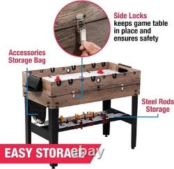 48 3-in-1 Multi Game Pool Table Air Hockey Foosball Table by MD Sports