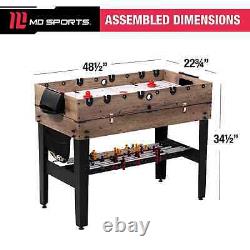 48 3-in-1 Multi Game Table Pool, Air Hockey, and Foosball Combo