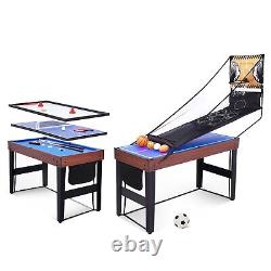 48 9-in-1 Multi Game Table Comb Arcade Set Pool Air Hockey Soccer Ping Pong Kid