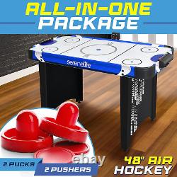 48 Air Hockey Game Table, WithBuilt-In Score Tracker & Puck Dispenser, Digital LE