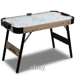 48 Air Powered Hockey Table Foldable Electronic Scorer Indoor Game Room 2 Pucks