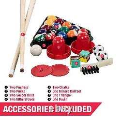 48 Combo Air Powered Hockey, Foosball, and Billiard Game Table