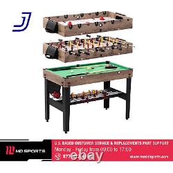 48 Combo Air Powered Hockey Game Table Black FREE SHIPPING USA