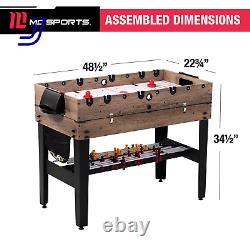 48 Combo Air Powered Hockey Game Table Black FREE SHIPPING USA