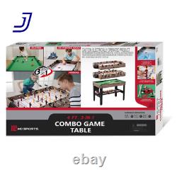 48 Combo Air Powered Hockey Game Table Black FREE SHIPPING USA