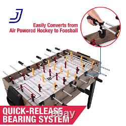 48 Combo Air Powered Hockey Game Table Black FREE SHIPPING USA