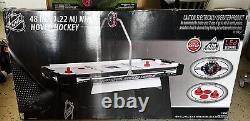 48 Mid-Size NHL Rush Hover Hockey Game Table Air Powered Play W LED Scoring New