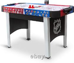 48 Mid-Size NHL Rush Hover Hockey Game Table, Air-Powered Play withLED Scoring