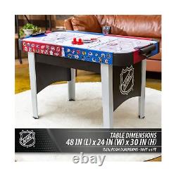 48 Mid-Size NHL Rush Indoor Hover Hockey Game Table Easy Setup, Air-Powered