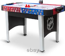 48 Mid-Size NHL Rush Indoor Hover Hockey Game Table with LED Scoring, Black