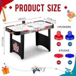 48 Powered Hockey Table Easy Setup Air Powered Mid Size Hockey Table Sports