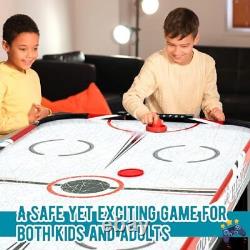 48 Powered Hockey Table Easy Setup Air Powered Mid Size Hockey Table Sports