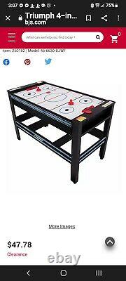 48 swivel Triumph 4 In 1 Multi-game Table billiards tennis archery air hockey