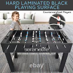 48In Competition Sized Foosball Table, Soccer for Home, Arcade Game Room, 2 Ball