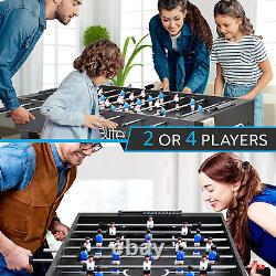 48In Competition Sized Foosball Table, Soccer for Home, Arcade Game Room, 2 Ball