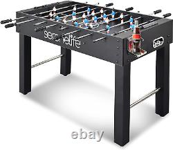 48In Competition Sized Foosball Table, Soccer for Home, Arcade Game Room, 2 Ball