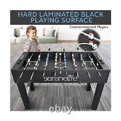 48in Competition Sized Foosball Table, Soccer for Home, Arcade Game Room, 2 B