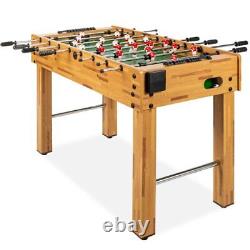 48in Competition Sized Soccer Foosball Table for Home, Game Room, Arcade
