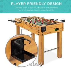 48in Competition Sized Soccer Foosball Table for Home, Game Room, Arcade
