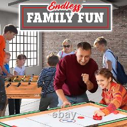 4In1 Multi Game Table, 48 Sports Arcade with Accessories, Ping Pong, Air Hockey