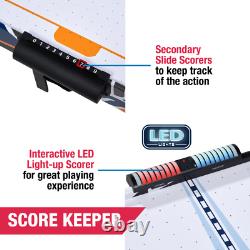 4ft Air Powered Hockey Table with Interactive LED light-up scorer Arcade Game