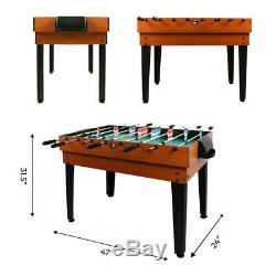 4in1 Arcade Table Air Hockey Foosball Ping Pong Billiards Fun Game Room 4ft