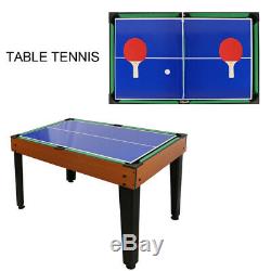 4in1 Arcade Table Air Hockey Foosball Ping Pong Billiards Fun Game Room 4ft