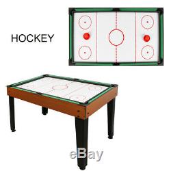 4in1 Arcade Table Air Hockey Foosball Ping Pong Billiards Fun Game Room 4ft