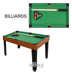 4in1 Arcade Table Air Hockey Foosball Ping Pong Billiards Fun Game Room 4ft